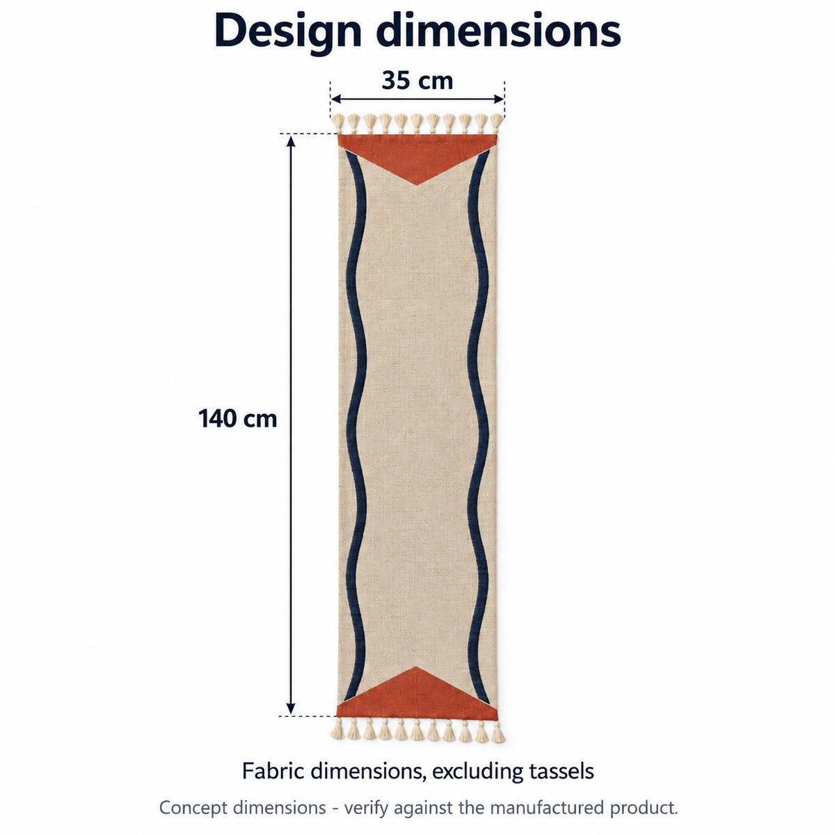 ContourStripe Table Runner