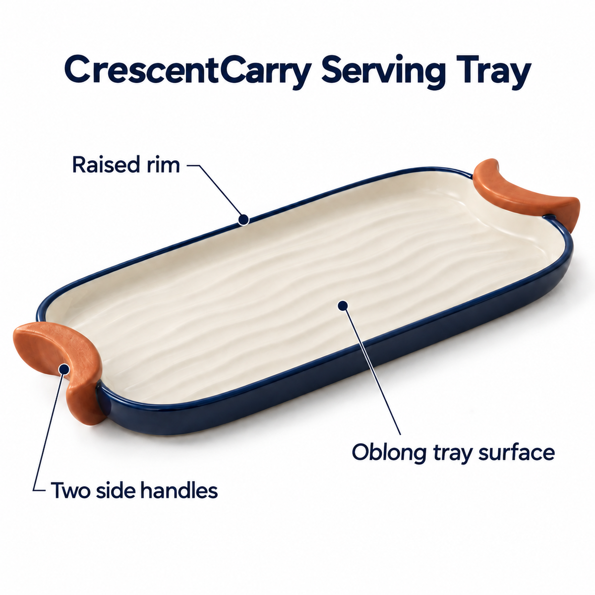 CrescentCarry Serving Tray