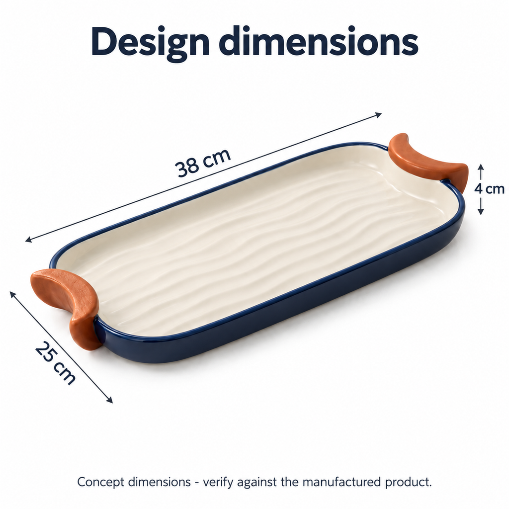 CrescentCarry Serving Tray
