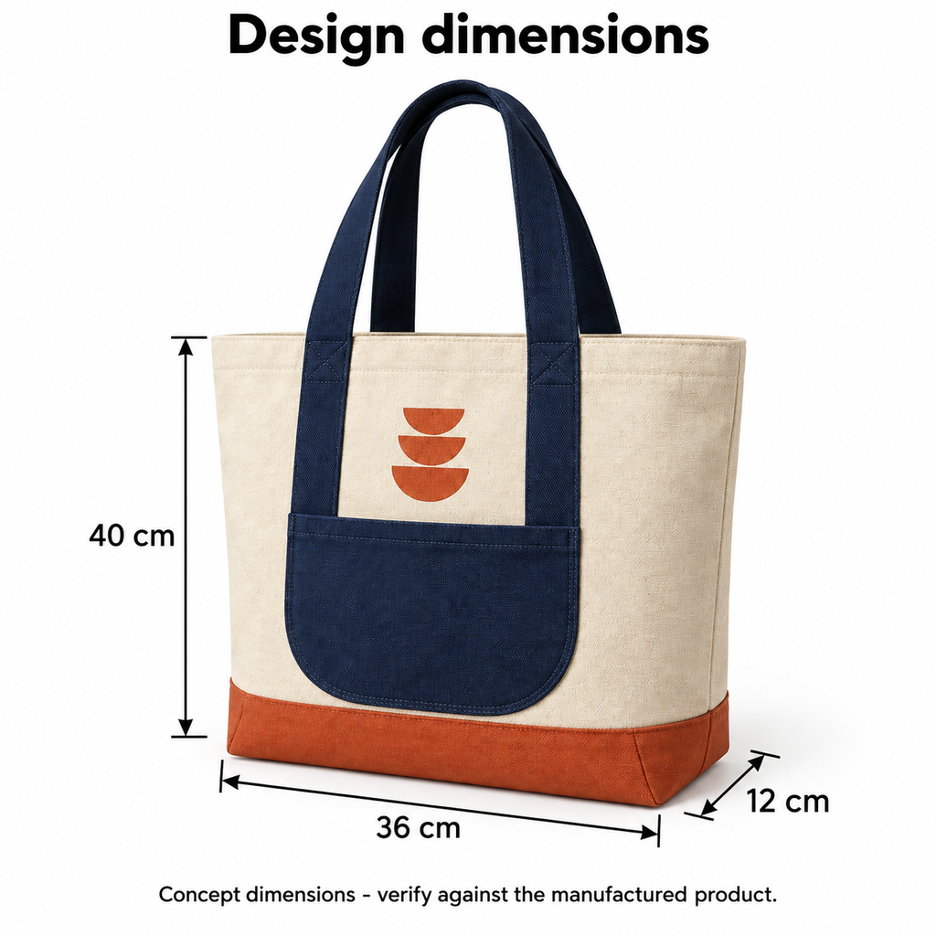 MarketArc Canvas Tote