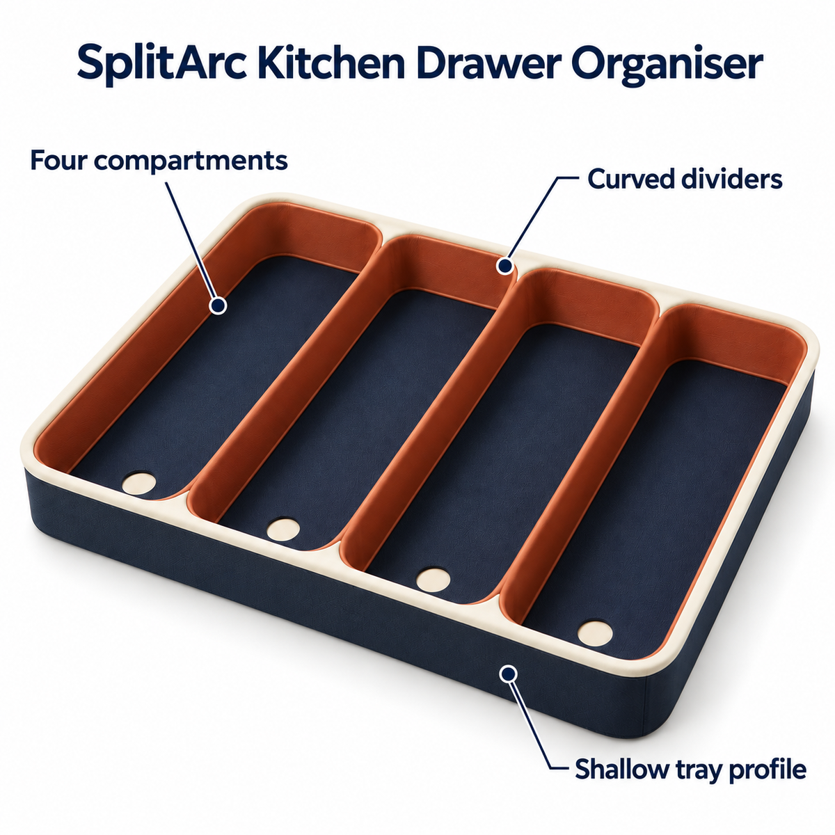 SplitArc Kitchen Drawer Organiser