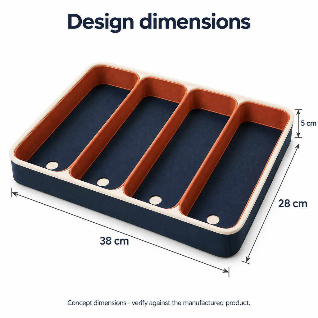 SplitArc Kitchen Drawer Organiser