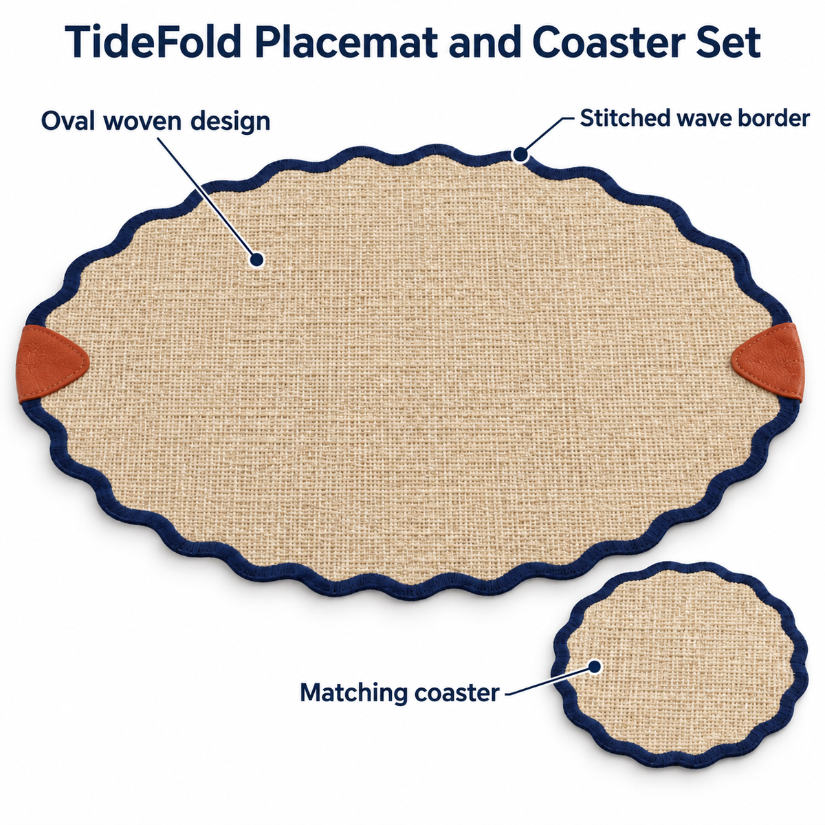 TideFold Placemat and Coaster Set