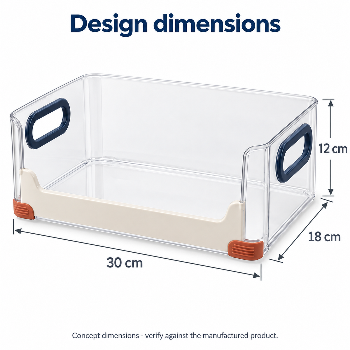 VistaRail Fridge Organiser Bin