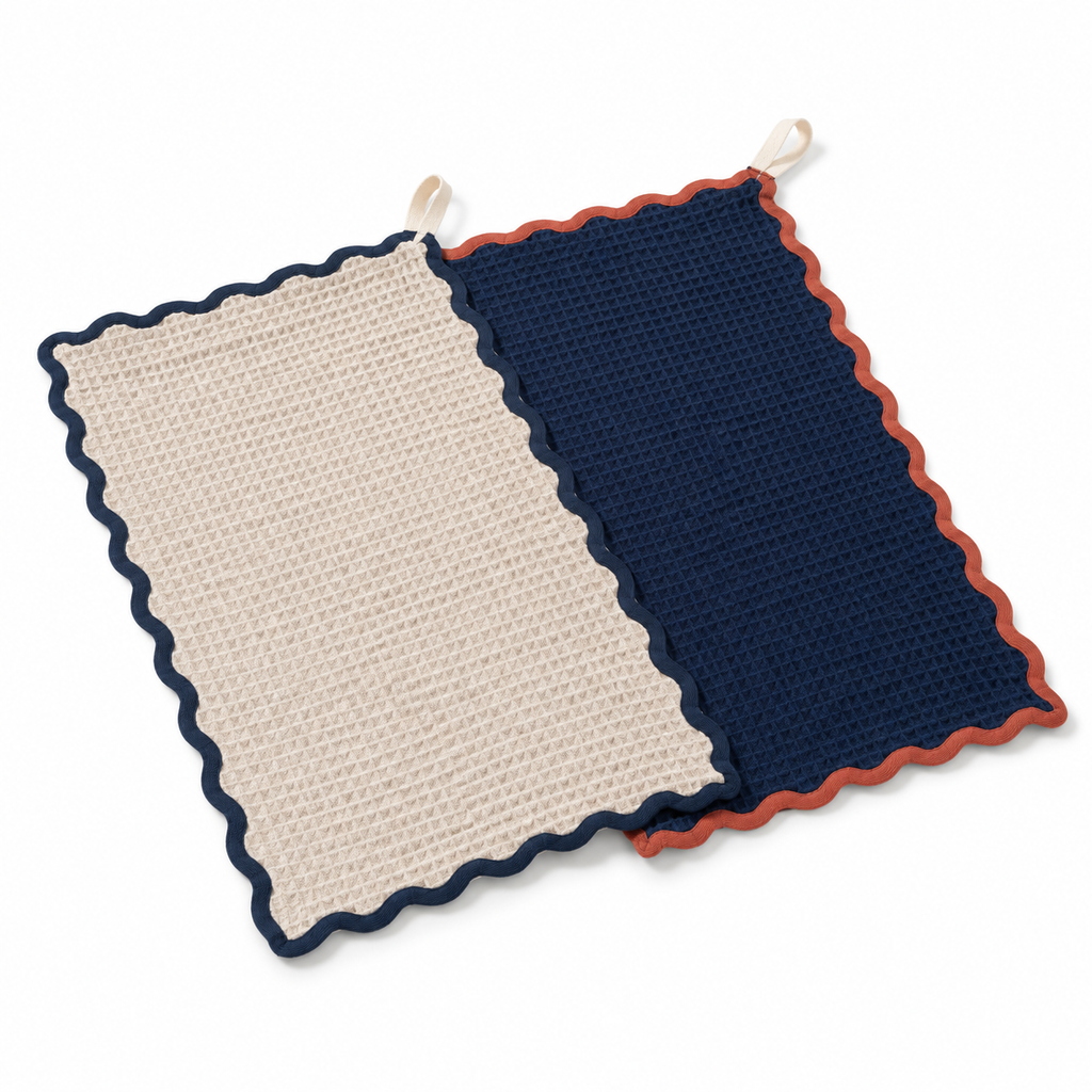 WaveEdge Kitchen Towel Pair